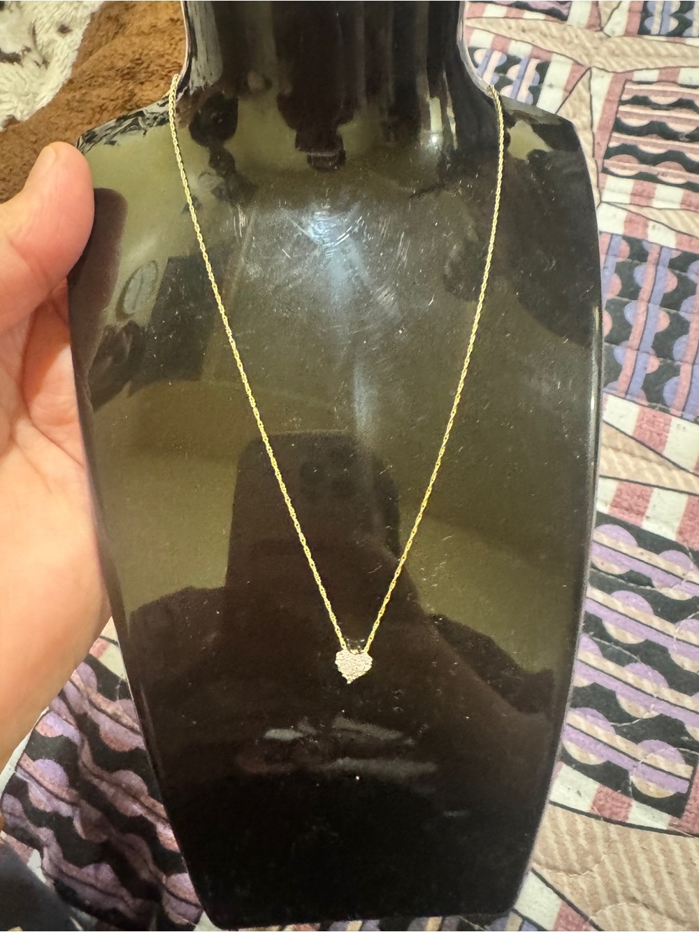 10k Fine Gold, 0.10 CT. T.W. People Jewellery Multi-Diamond Heart Pendant